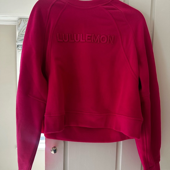 lululemon athletica Women's Fuchsia Sweatshirt Scuba Oversized Pullover - Picture 2 of 2